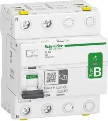 Schneider Electric Fehlerstrom-Schutzschalter Allstromsensitiv iID 2P 40A Typ B-SI 300mA