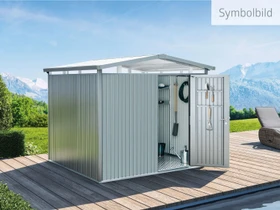 Biohort Panorama P4 Gerätehaus silber-metallic