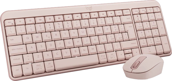 Logitech MK250 Compact Wireless Combo Rose, Bluetooth, IT