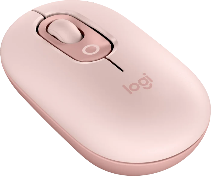 Logitech POP Wireless Mouse, Rose, Logi Bolt, USB/Bluetooth
