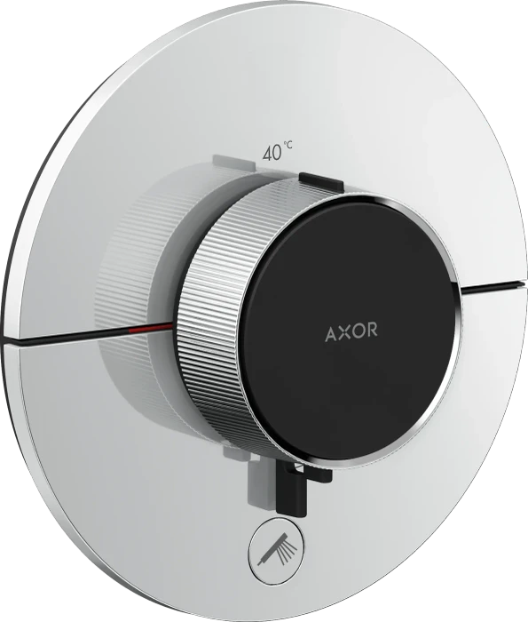 Hansgrohe Axor ShowerSelect ID rund Thermostat für 1 Verbraucher und einen zusätzlichen Abgang chrom