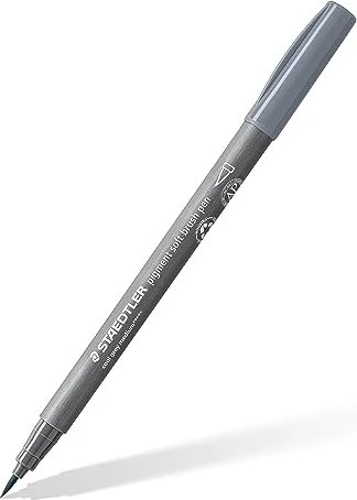 Staedtler pigment soft brush pen 372 kaltgrau medium, 10er-Pack