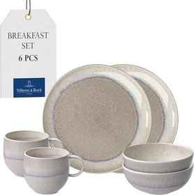 like by Villeroy & Boch Perlemor Sand Frühstücksservice, 6-tlg.