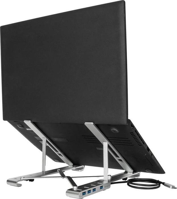 Targus Tragbarer Laptop-Ständer mit integrierter USB-A Dock, USB-C 3.0 [Stecker]