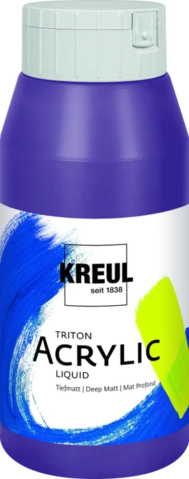 Kreul Triton Acrylic Liquid Acrylfarbe, violett, 750ml (17088)