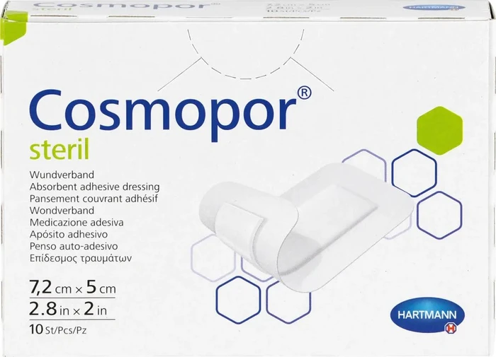 Hartmann Cosmopor steril Wundverband, 5 x 7.2cm, 10 Stück