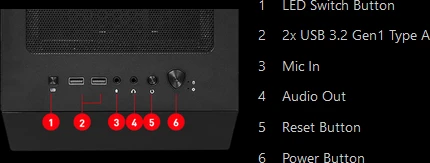 MSI MAG Forge 112R, Glasfenster