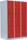 Lüllmann ClassiX XL Fächerschrank, 9 Fächer, grau/rot, Spind (523334)