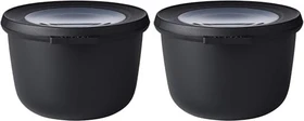 Mepal Multischüssel Cirqula rund Aufbewahrungsbehälter 500ml nordic black