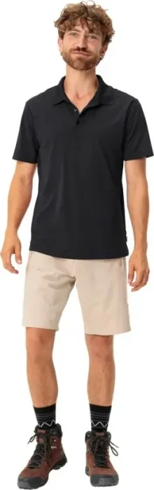 Vaude Essential Poloshirt kurzarm schwarz (Herren)