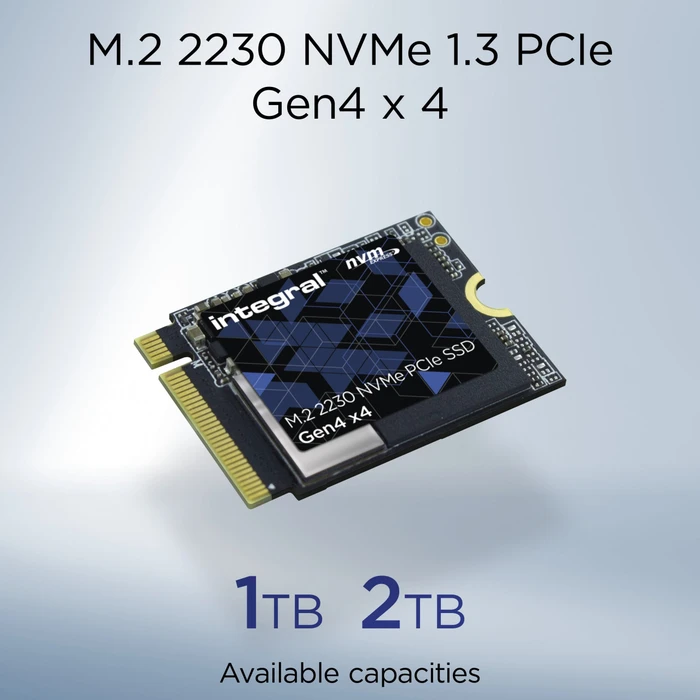 Integral M.2 2230 NVMe SSD Gen4 2TB, M.2 2230 / M-Key / PCIe 4.0 x4