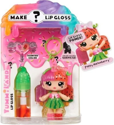 MGA Entertainment Yummiland - Lipgloss Doll Mystery Color Change - Poppy Melonberry