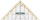 Linex Geodreieck 32cm, mit Griff, transparent (100414079)
