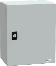 Schneider Electric PanelSeT PLM Polyestergehäuse - Wandmontage, einfache Tür, ohne MP H300xB250xT160mm IP66, IK10, RAL 7035