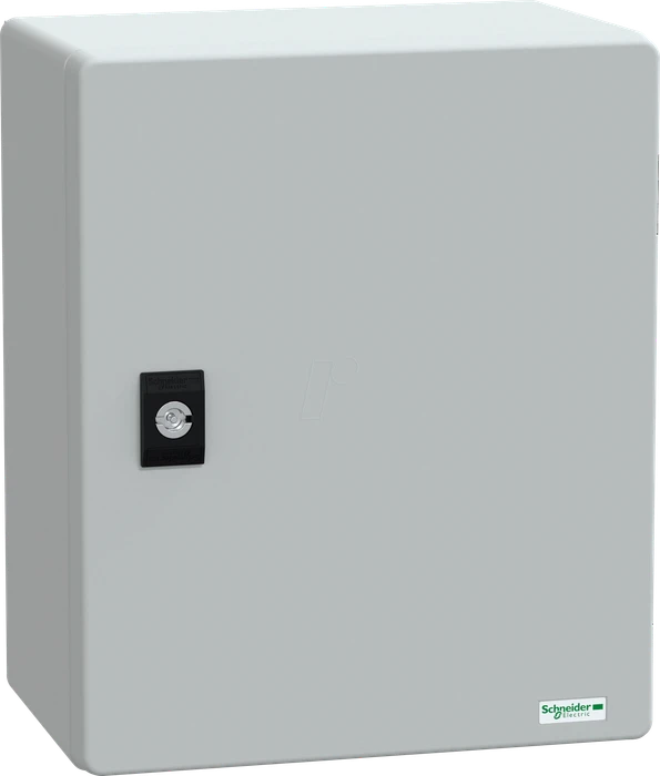 Schneider Electric PanelSeT PLM Polyestergehäuse - Wandmontage, einfache Tür, ohne MP H300xB250xT160mm IP66, IK10, RAL 7035