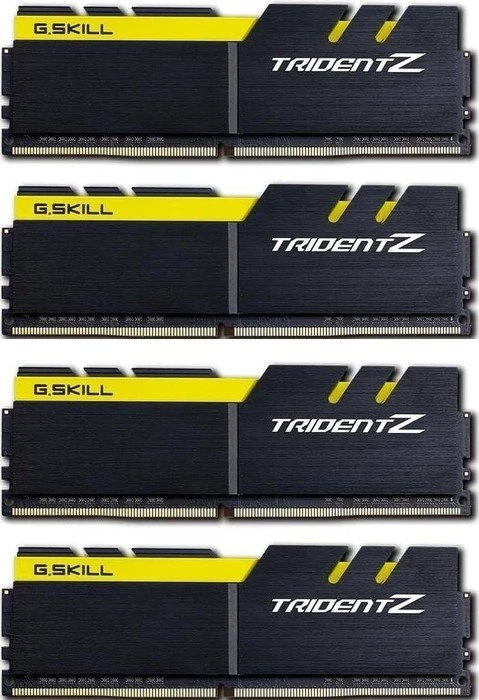 G.Skill Trident Z schwarz/gelb UDIMM 32GB Kit, DDR4-3200, CL16-18-18-38