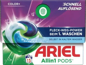 Ariel Color+ Allin1 Pods Waschmittel, 15 Stück
