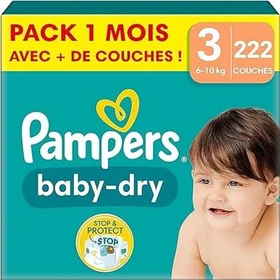 Pampers Baby-Dry Gr.3 Einwegwindel, 6-10kg, 222 Stück