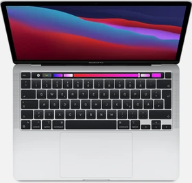 Apple MacBook Pro 13.3", silber, M1 - 8 Core CPU / 8 Core GPU, 16GB RAM, 1TB SSD, US [2020]