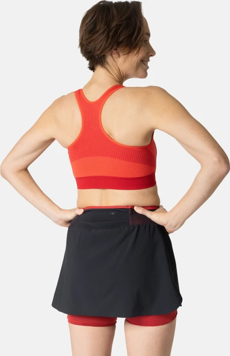 Odlo Seamless High Sport-BH american beauty/cayenne (Damen)