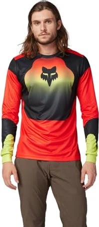 Fox Racing Ranger Revise Trikot langarm rot/gelb (Herren)