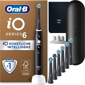 Oral-B iO Series 6 Plus Edition black lava mix + 7 Aufsteckbürsten