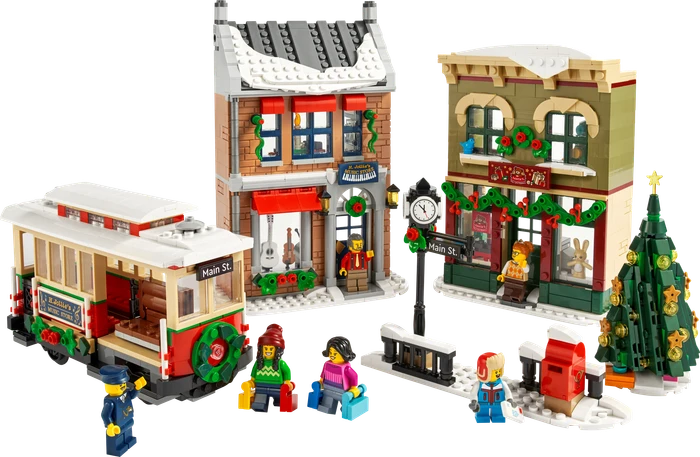 LEGO Icons - Weihnachtlich geschmückte Hauptstraße