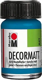 Marabu Decormatt Acryl Acrylfarbe, cyan, 15ml
