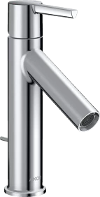 Hansgrohe Axor Starck Einhebel-Waschtischmischer 100 mit Hebelgriff und Zugstangen-Ablaufgarnitur polished chrome