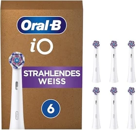 Oral-B iO Strahlendes Weiß Ersatzbürste weiß, 6 Stück