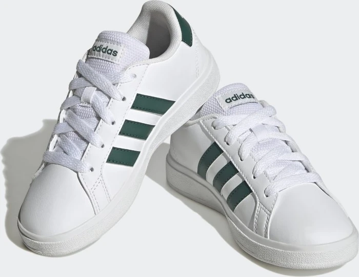 adidas Grand Court Lifestyle Tennis Lace-Up cloud white/collegiate green (Junior)