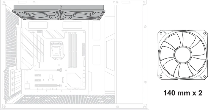 ASUS Prime AP201, schwarz
