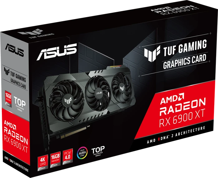 ASUS TUF Gaming Radeon RX 6900 XT Top, TUF-RX6900XT-T16G-GAMING, 16GB GDDR6, HDMI, 3x DP