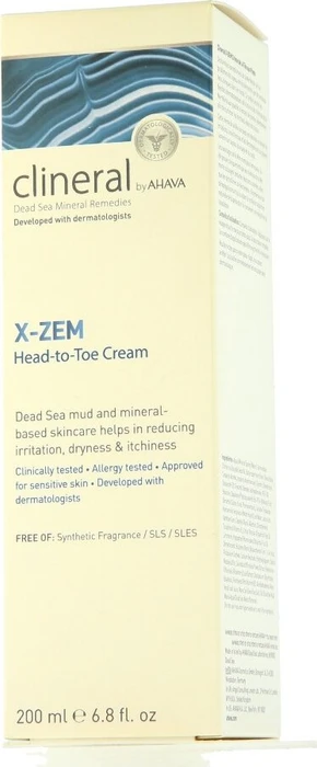 AHAVA Clineral X-Zem Head-to-Toe Cream, 200ml
