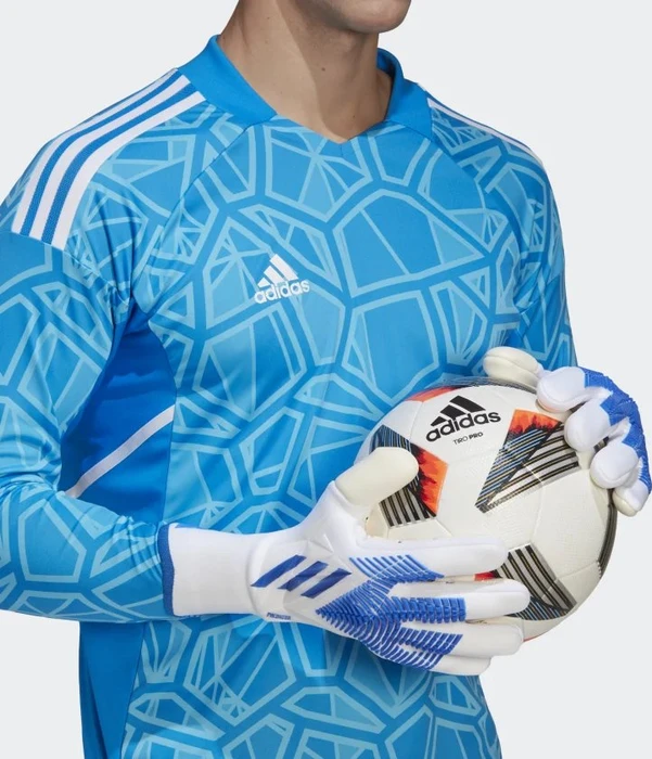 adidas Predator Pro Torwarthandschuhe white/hi-res blue