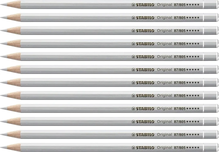 STABILO Original Buntstift silber, 12er-Pack