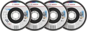 Bosch Professional X451 Fächerschleifscheibe T27, 15-tlg.