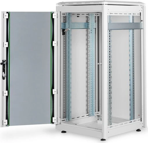 Digitus Professional Unique Serie Serverschrank 22HE, Sicherheitsglastür, IP2X, grau, 600mm tief