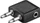 goobay Flugzeug-Adapter 2x 3.5mm Klinke/1x 3.5mm Klinke gewinkelt schwarz (61004)