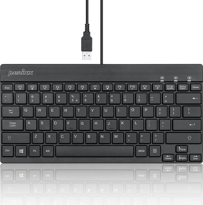Perixx Periboard-426 Mini, schwarz, USB, US