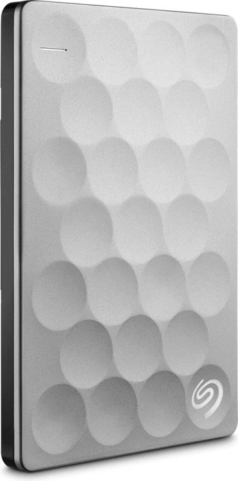 Seagate Backup Plus Ultra Slim Platinum, silber, 2TB, USB 3.0 Micro-B