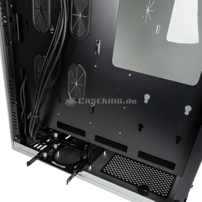 Raijintek Asterion Classic, silber, Glasfenster