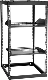 Vevor Universalgestell 20HE, ohne Räder, schwarz, 585mm tief
