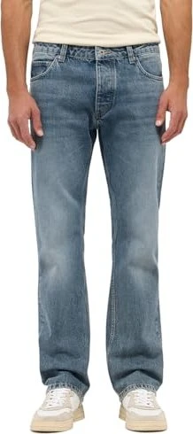 Mustang Michigan Straight im Used-Look Jeans blau (Herren)