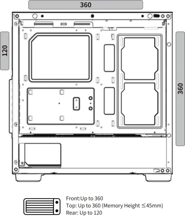 Xigmatek Gaming Y Pro, inkl. LED-Steuerung, Glasfenster