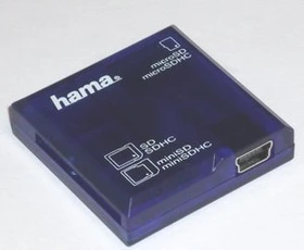 Hama Dual-Slot-Cardreader, USB 2.0 Mini-B [Buchse] (00091096)