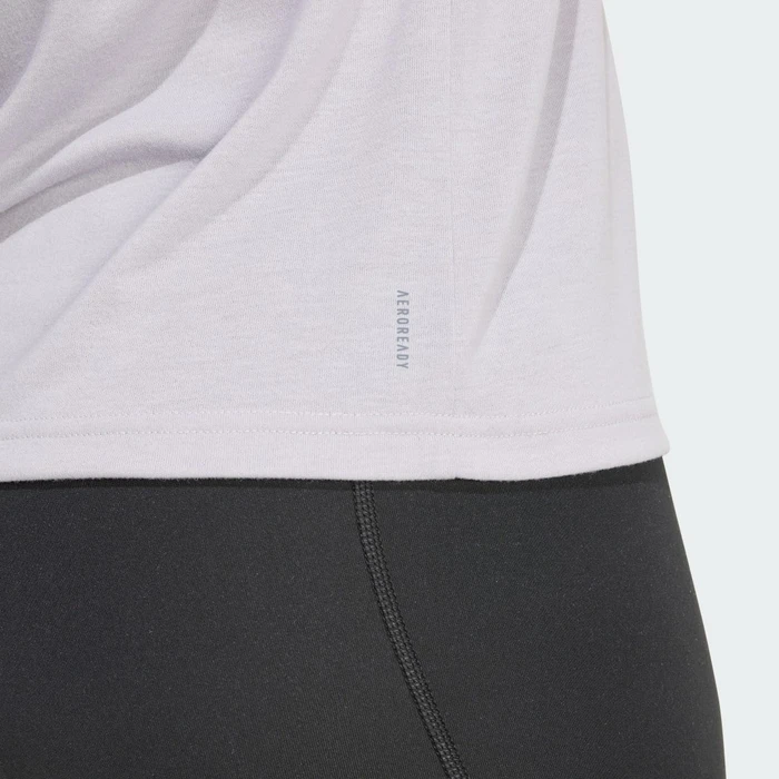 adidas Aeroready Train Essentials Minimal Branding Funktionsshirt kurzarm glory grey (Damen)