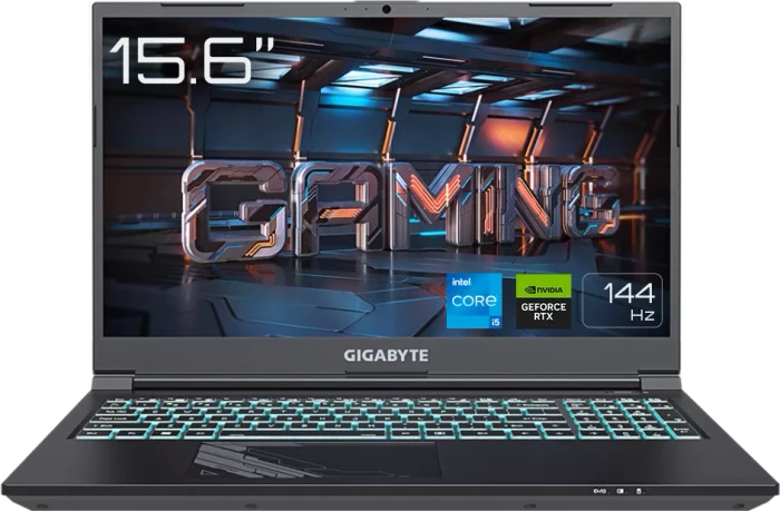 GIGABYTE G5, Core i5-12500H, 8GB RAM, 512GB SSD, GeForce RTX 4050, DE
