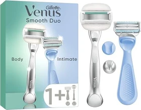 Gillette Venus Smooth Duo Body & Intimate Rasierer 2 Handstücke + 2 Wechselklingen + 2x Duschhalterung