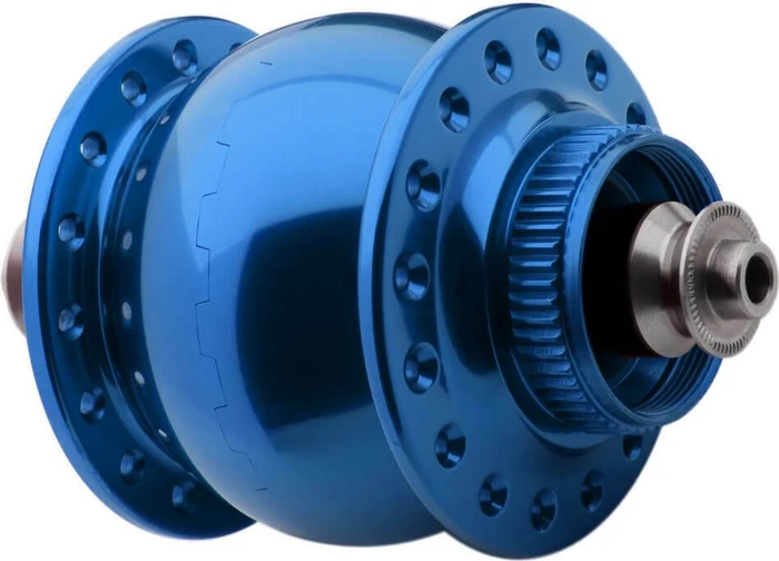 SON 28 disc Centerlock 36 Loch Nabendynamo blau eloxiert